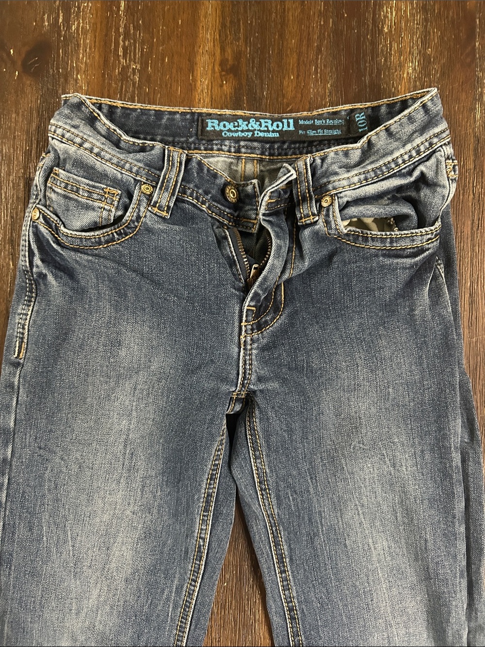 Rock & Roll Cowboy Boys Blue Wash Jeans